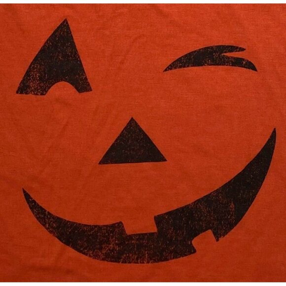 Isabel Maternity Shirt Top Women's XS Orange Pumpkin Face Graphic‎ Short-Sleeve - Picture 4 of 8